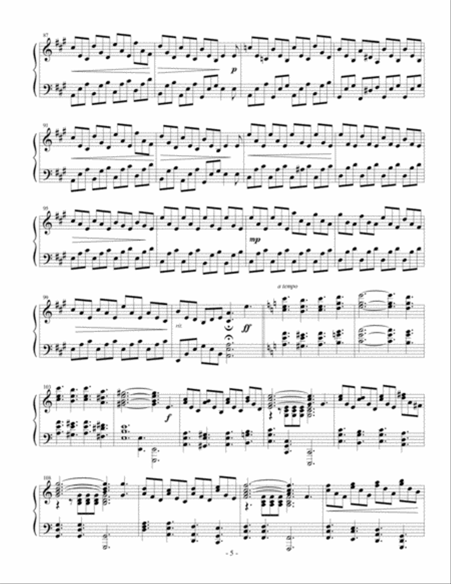 Sonata in A minor Piano Solo scores gallery preview page 6