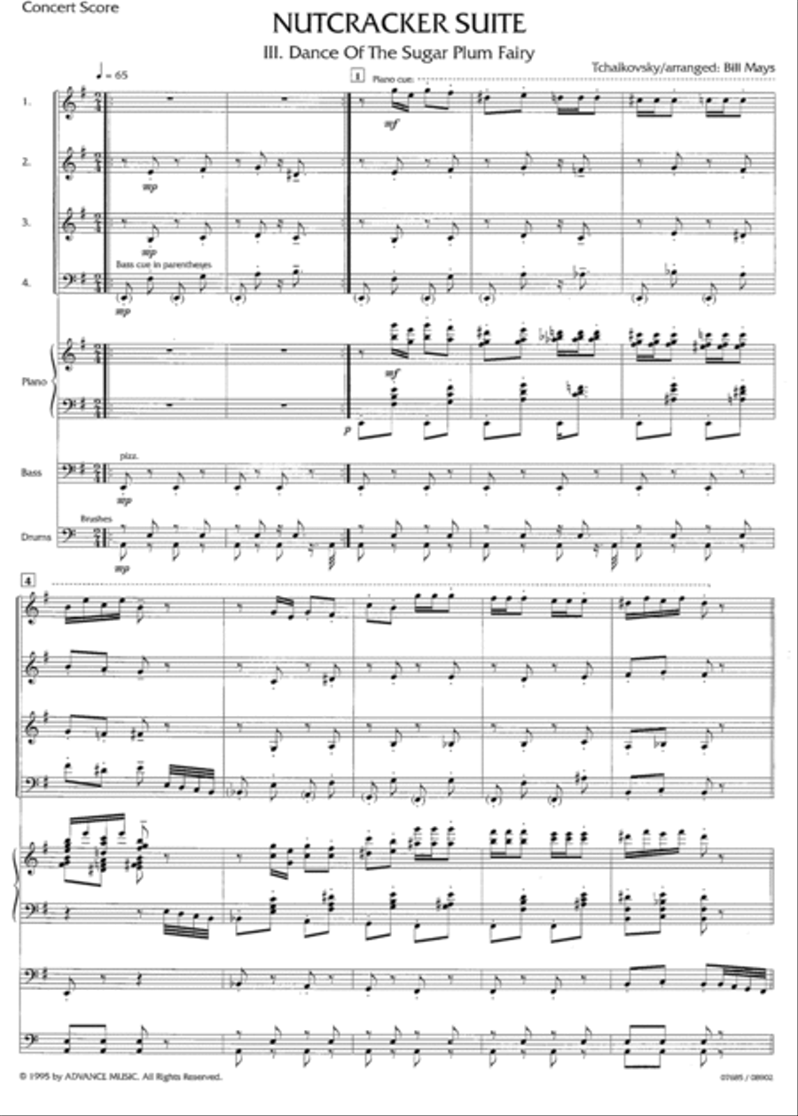 Nutcracker Suite, Part III -- Dance of the Sugar Plum Fairy Small Ensemble scores gallery preview page 2