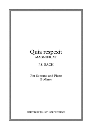 Book cover for Quia respexit - Magnificat in D (B Minor)