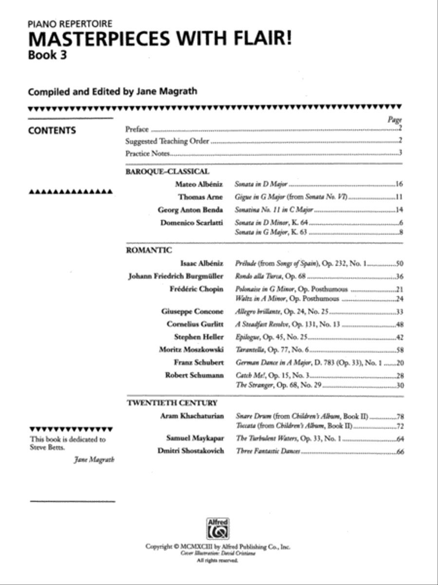 Masterpieces with Flair!, Book 3 Piano Solo scores gallery preview page 2