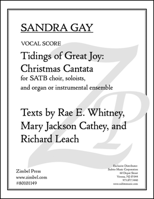 Book cover for Tidings of Great Joy: Christmas Cantata