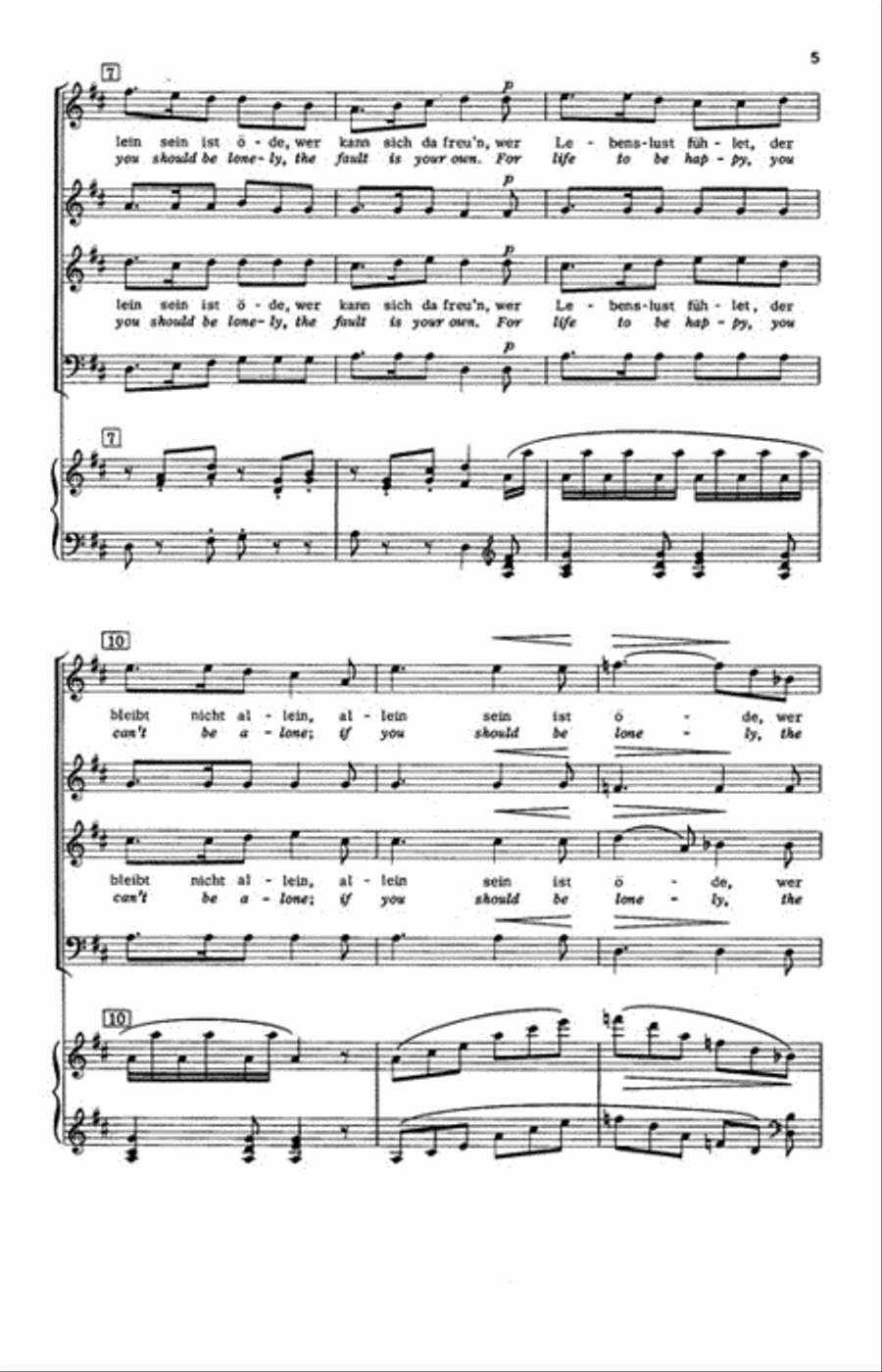 Lebenslust 4-Part scores gallery preview page 3