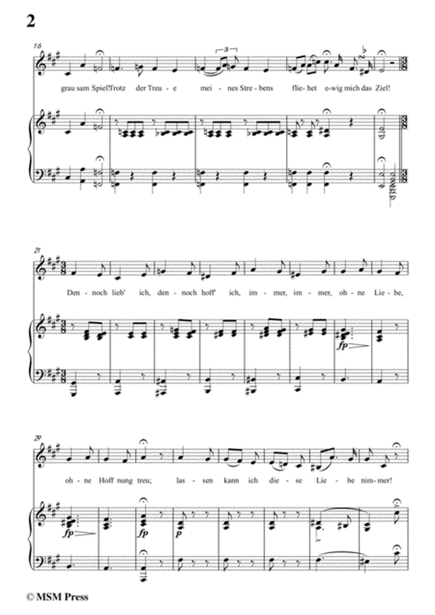 Schubert-Vergebliche Liebe,Op.173 No.3,in f sharp minor,for Voice&Piano image number null