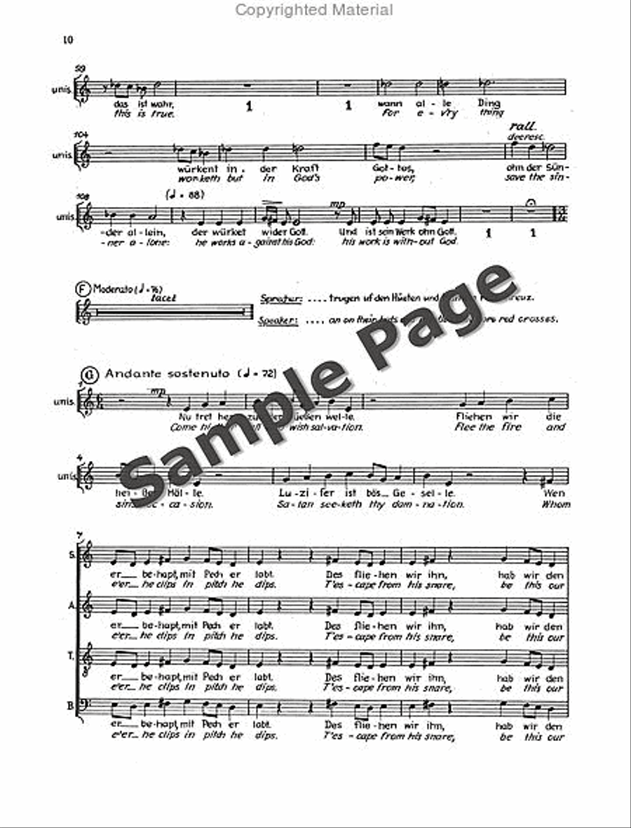 Der Tod Zu Basel Vocal Score 4-Part scores gallery preview page 13
