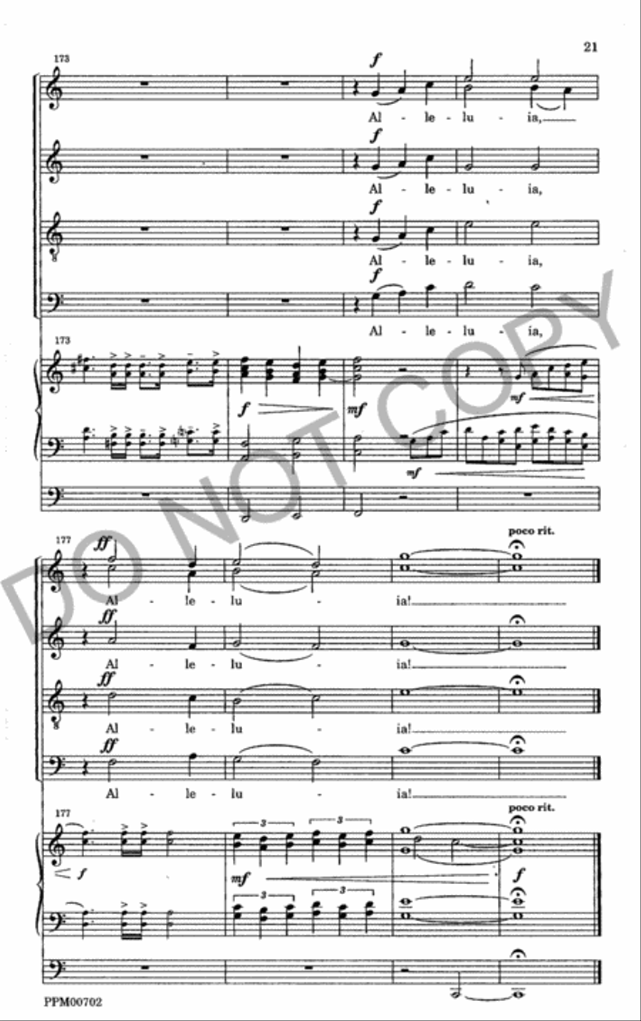 Alleluia! Christ is Risen 4-Part scores gallery preview page 22