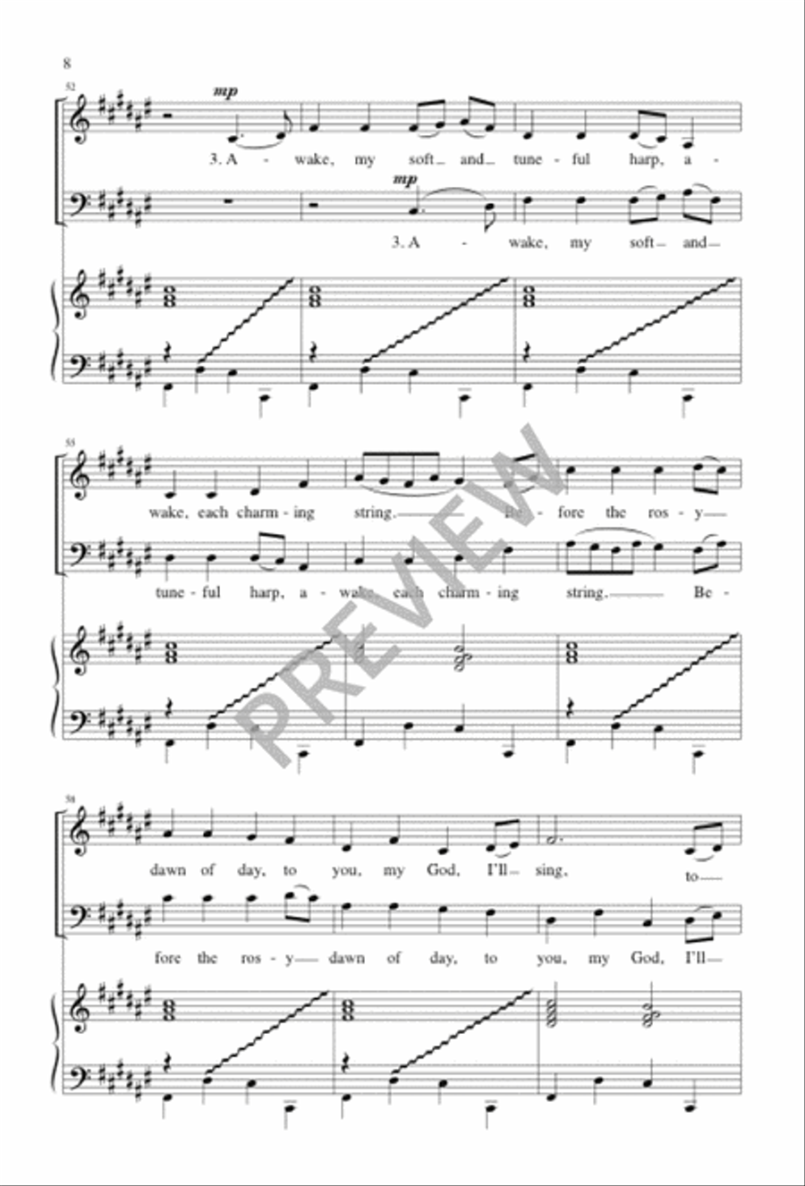 Awake, My Heart Awake, My Heart 2-Part scores gallery preview page 8
