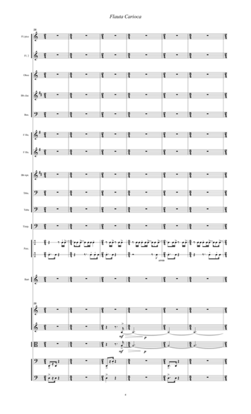 Flauta Carioca (2000) for solo flute and orchestra