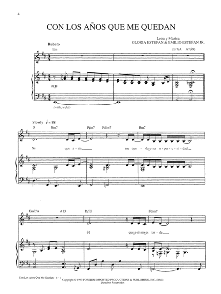 Mi Tierra Piano, Vocal, Guitar scores gallery preview page 3