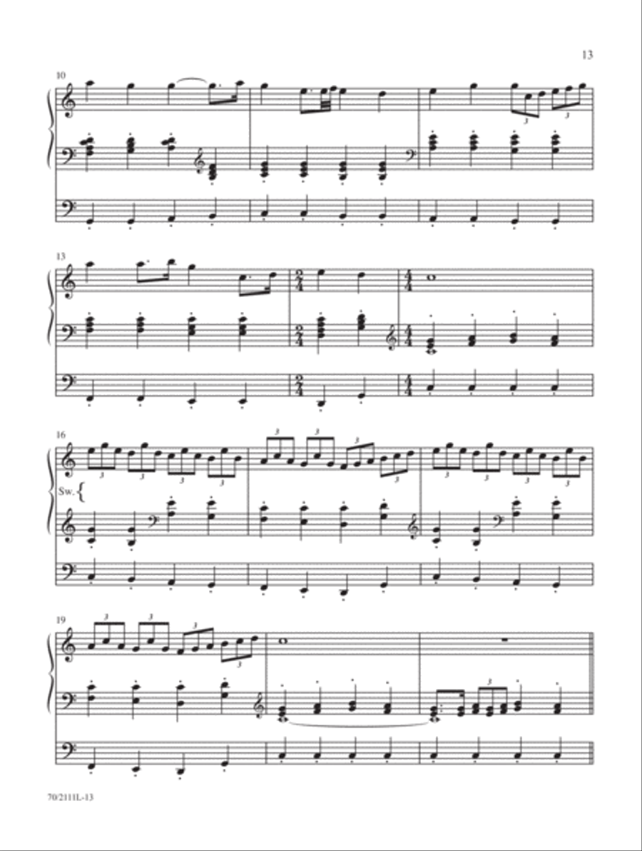 Sunday Jubilation Organ Solo scores gallery preview page 6