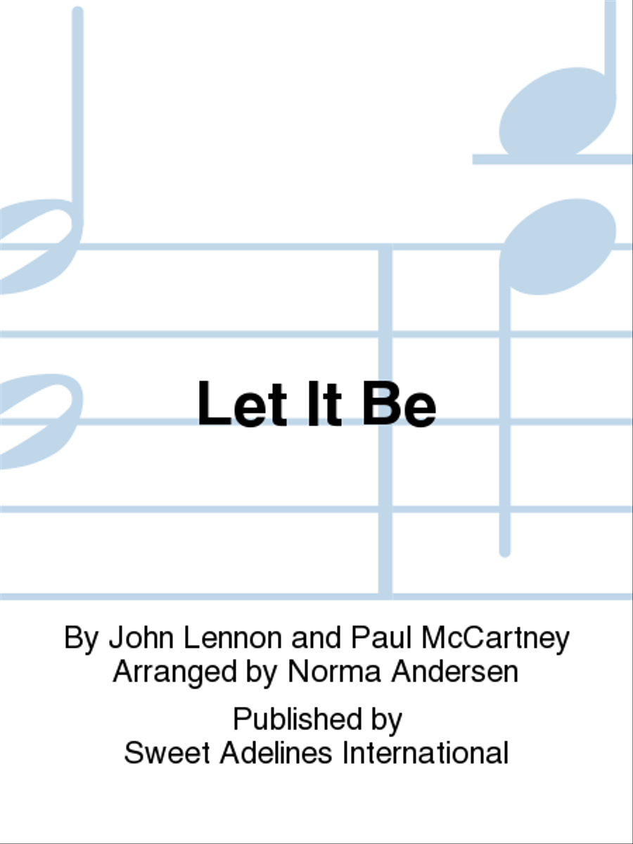 Let It Be A Cappella scores gallery preview page 1