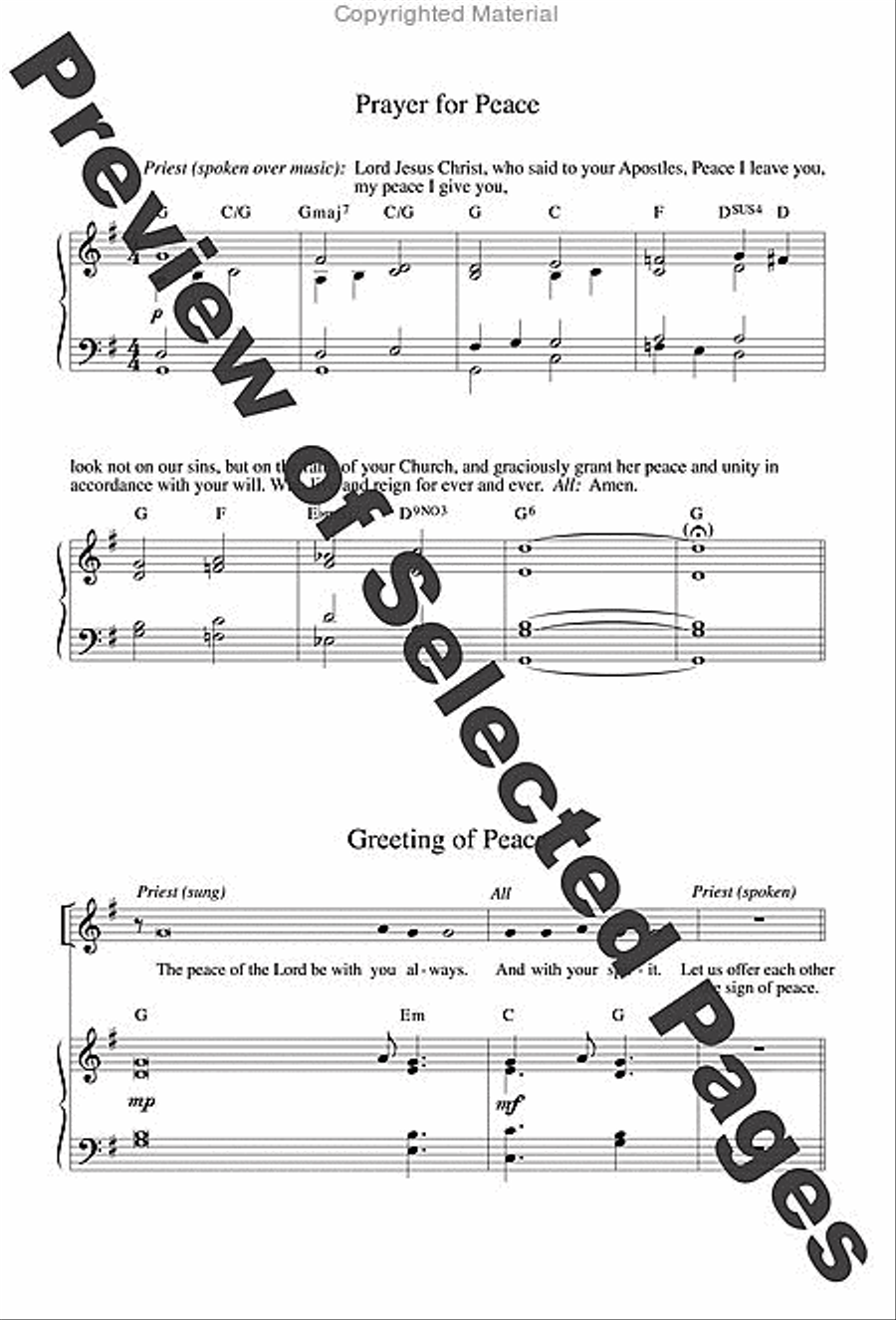 Jubilation Mass - Choral / Accompaniment edition 4-Part scores gallery preview page 35