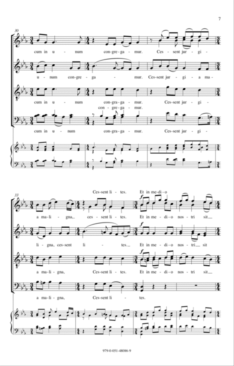 Ubi Caritas Ubi Caritas 4-Part scores gallery preview page 5