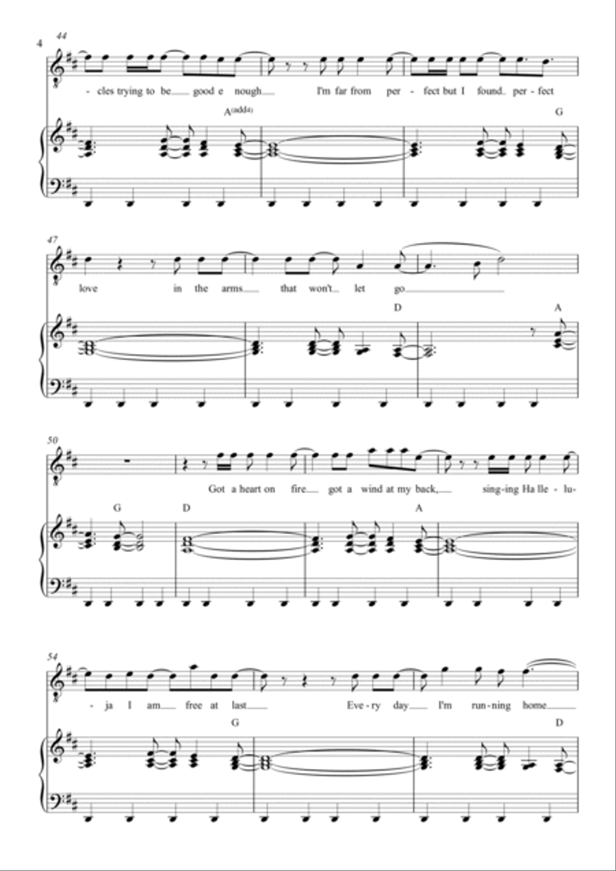 Running Home Piano, Vocal, Guitar scores gallery preview page 4