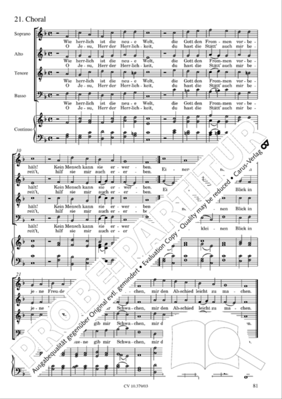 Der Tod Jesu 4-Part scores gallery preview page 82