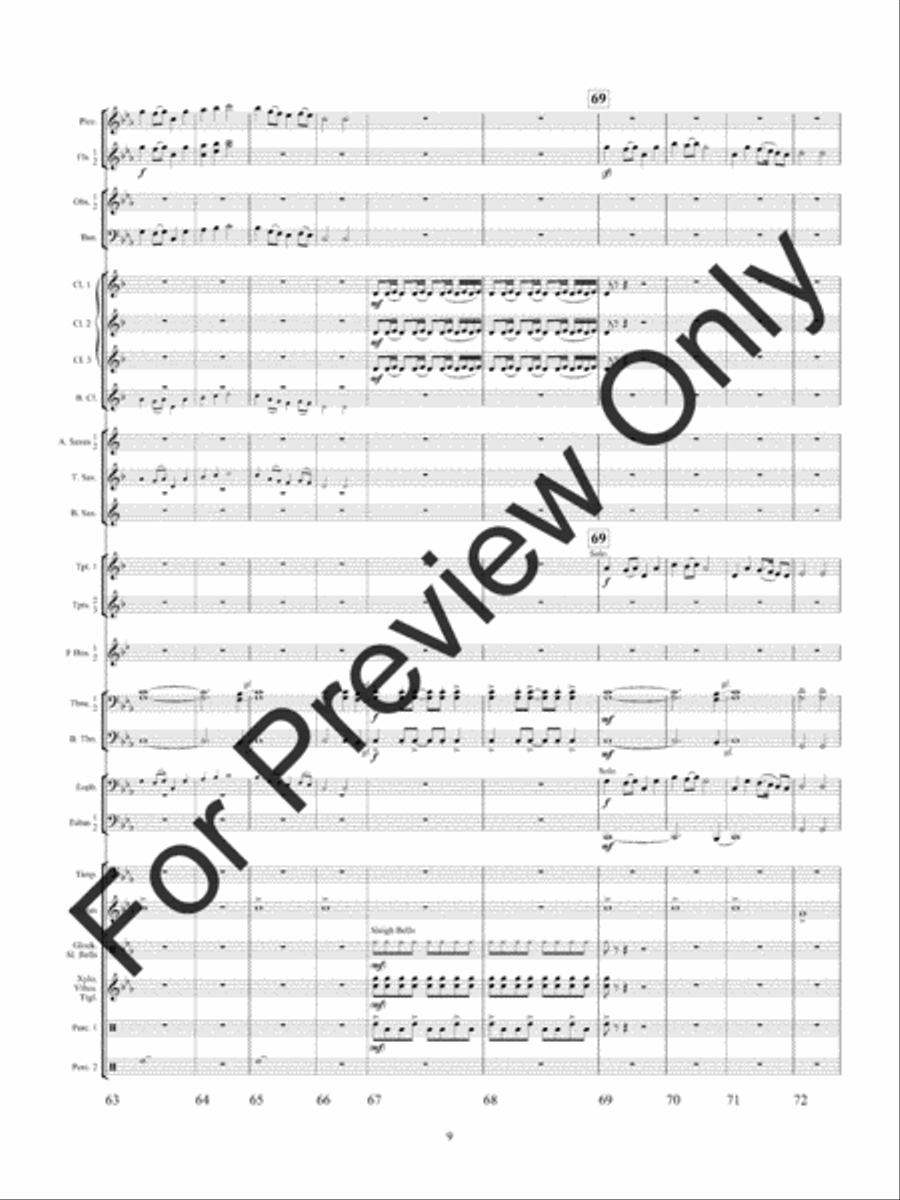 Winterfest (Score) Concert Band scores gallery preview page 12