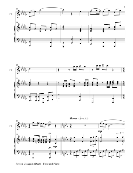 3 GOSPEL HYMNS, SET II (Duets for Flute & Piano) image number null