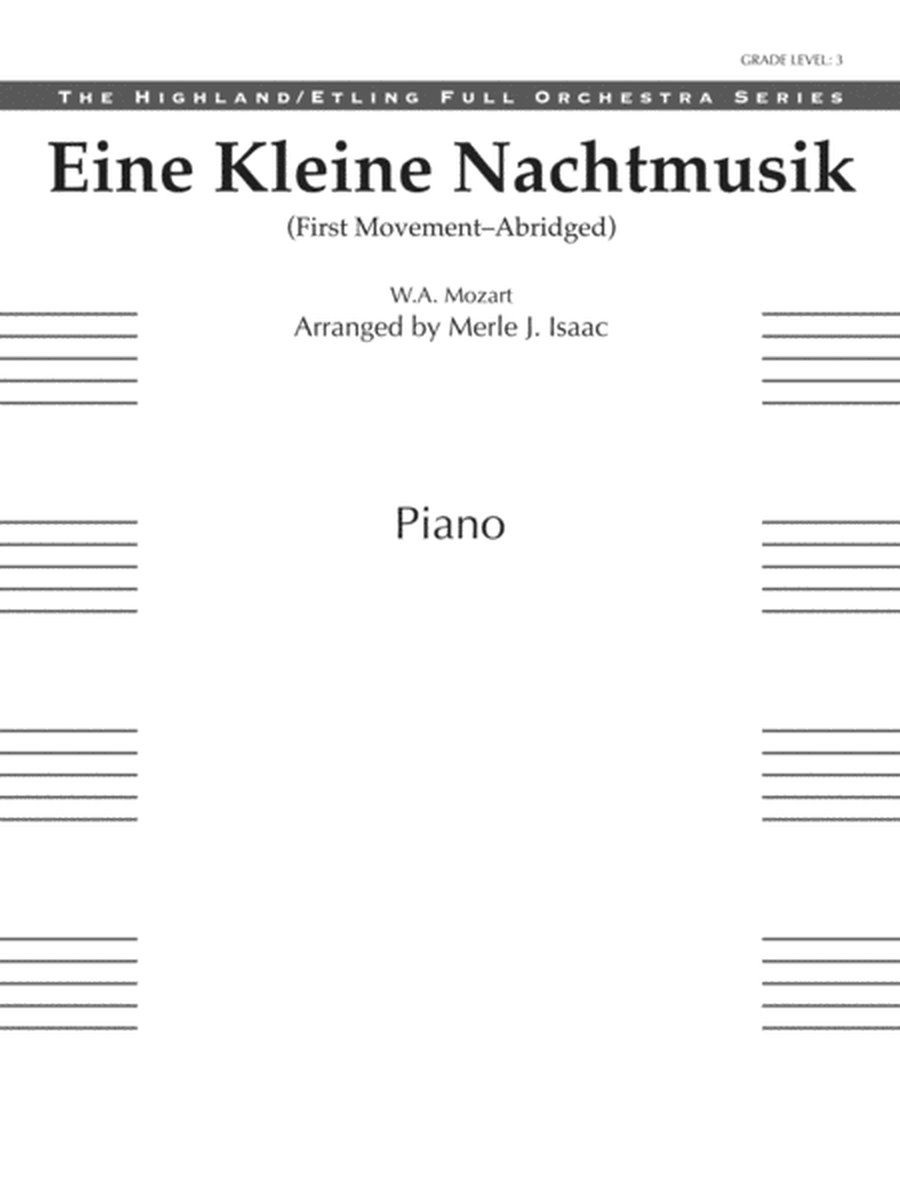 Eine Kleine Nachtmusik, 1st Movement: Piano Accompaniment