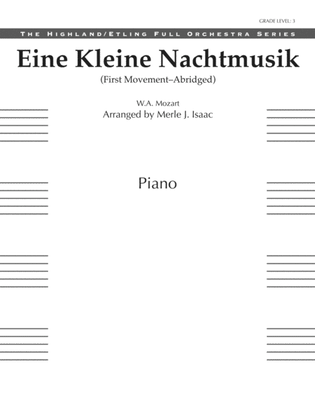 Book cover for Eine Kleine Nachtmusik, 1st Movement: Piano Accompaniment