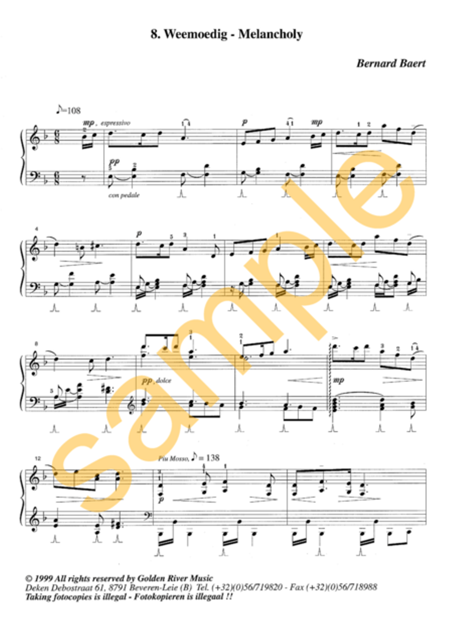 Affecten 7-12 for piano Piano Solo scores gallery preview page 4