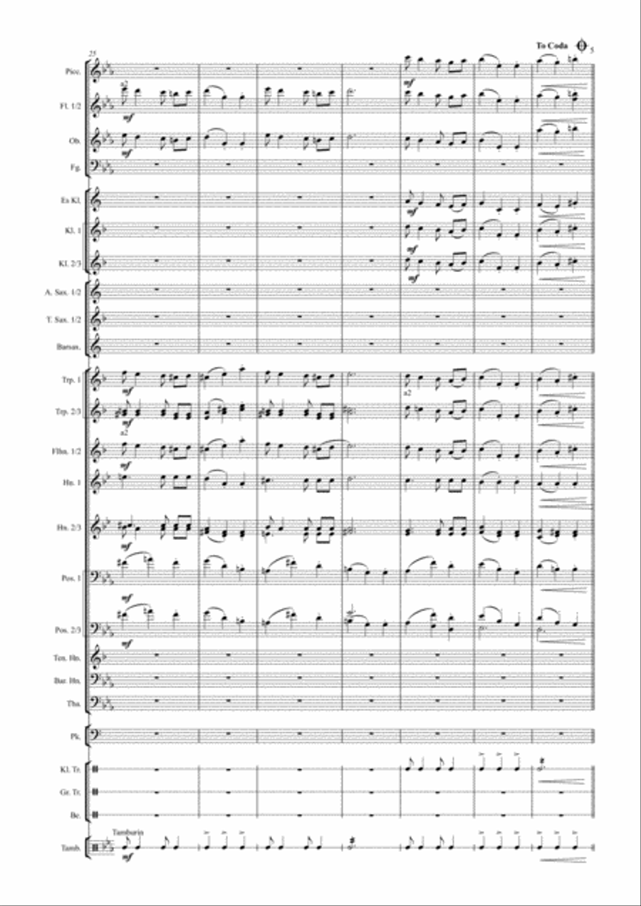 Frühlingsfest in Budapest Konzertwalzer Partitur Concert Band scores gallery preview page 5