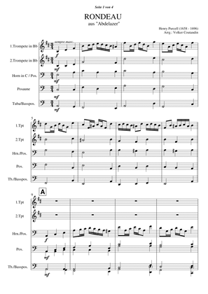 Abdelazer - Suite - Rondo - Score Only