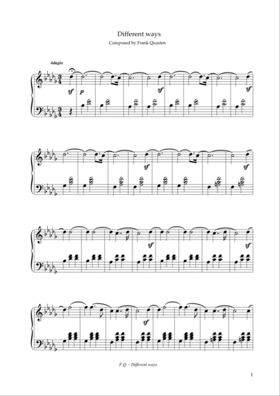 Different ways Piano Solo scores gallery preview page 2