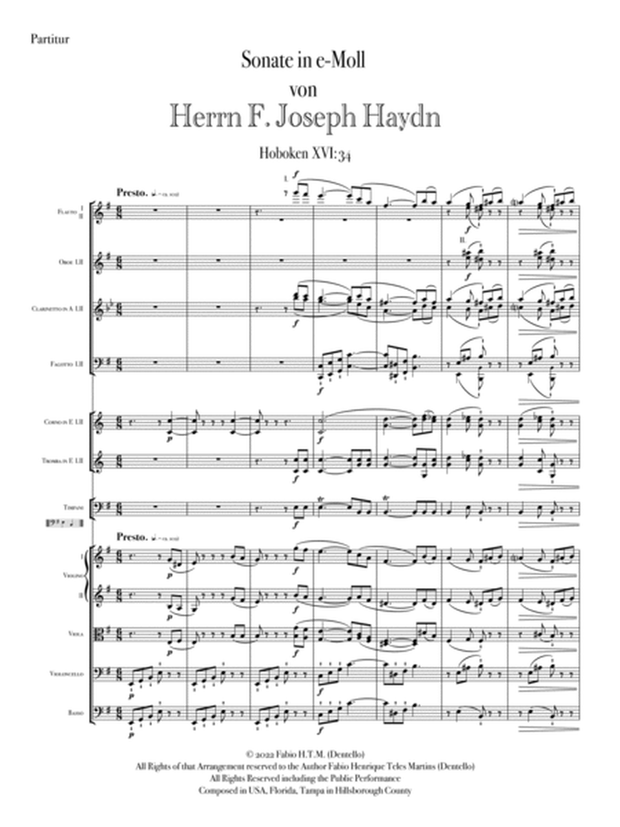 Haydn's Sonata in E Minor image number null
