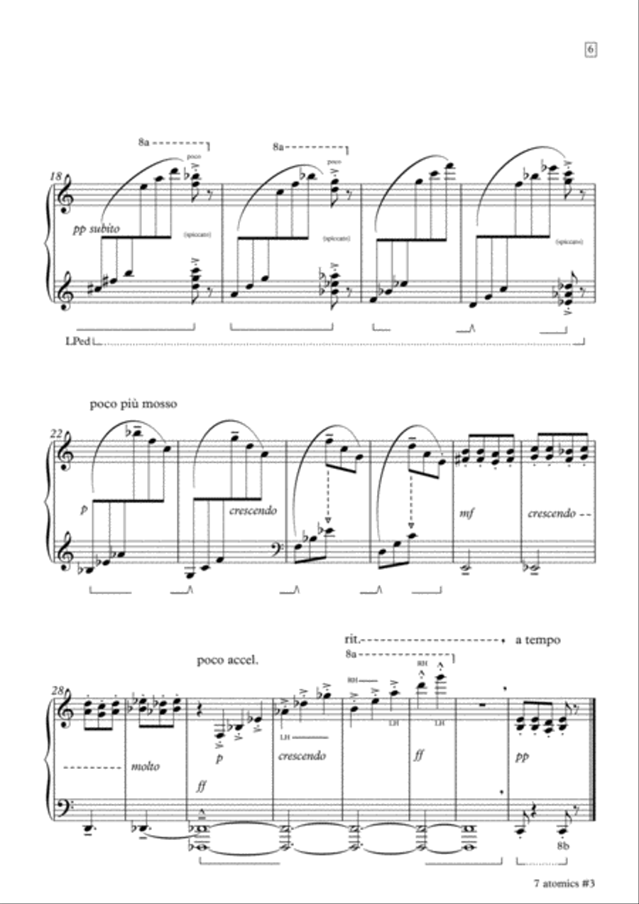 7 atomics Piano Solo scores gallery preview page 6