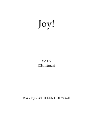 Book cover for Joy! (SATB) by KATHLEEN HOLYOAK