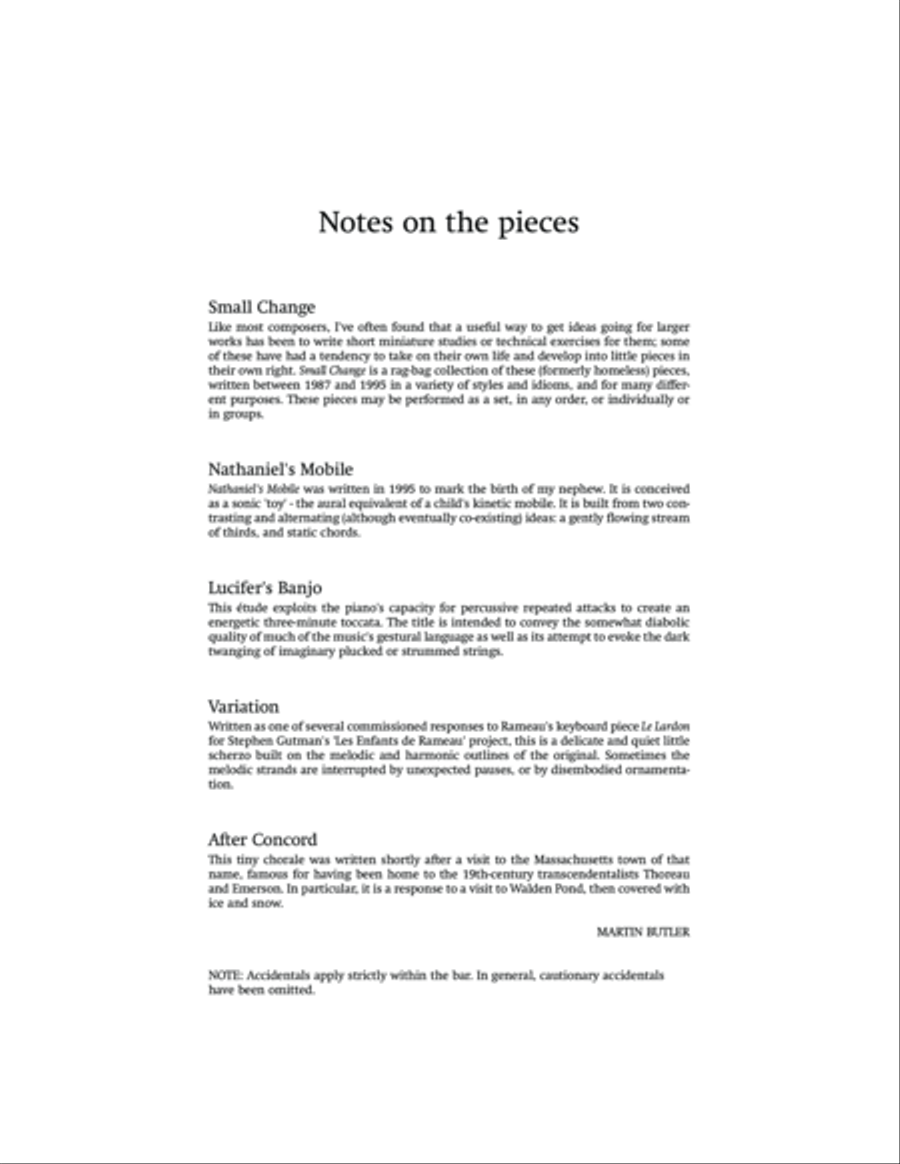 Lucifer's Banjo and other pieces Piano Solo scores gallery preview page 4
