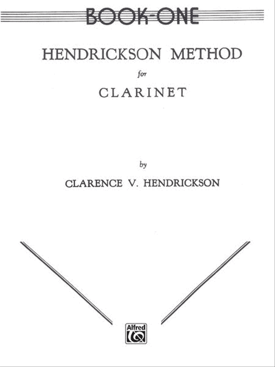 Hendrickson Method for Clarinet, Book 1