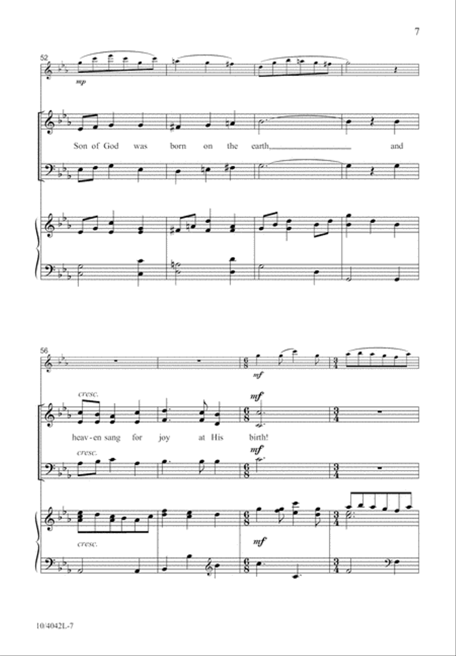 Heaven Sang for Joy Heaven Sang for Joy 3-Part scores gallery preview page 8