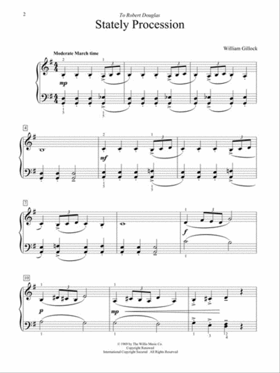 Stately Procession Easy Piano scores gallery preview page 2