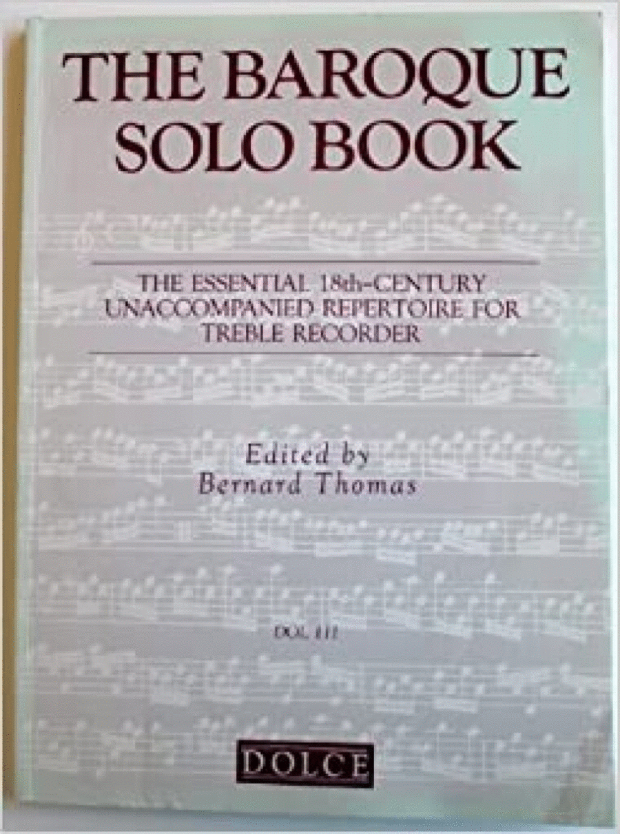 Baroque Solo Book Alto Recorder scores gallery preview page 1