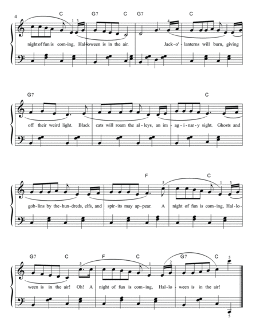 My Halloween Fun Book Level Three Piano Method scores gallery preview page 5