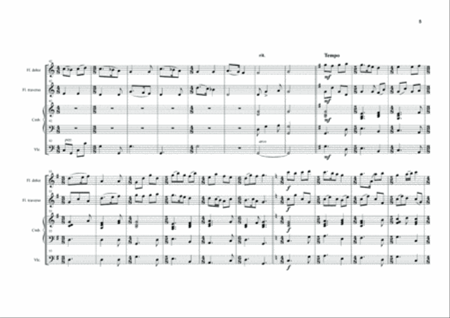 Transylvanian Suite (for Alto Recorder, Flute, Harpsichord, and Cello)