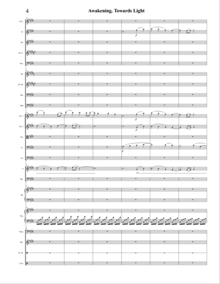 Awakening, Towards Light Awakening, Towards Light 4-Part scores gallery preview page 4