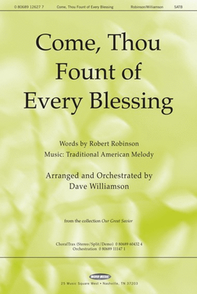 Book cover for Come, Thou Fount of Every Blessing - CD ChoralTrax
