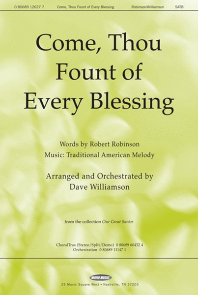 Come, Thou Fount of Every Blessing - CD ChoralTrax