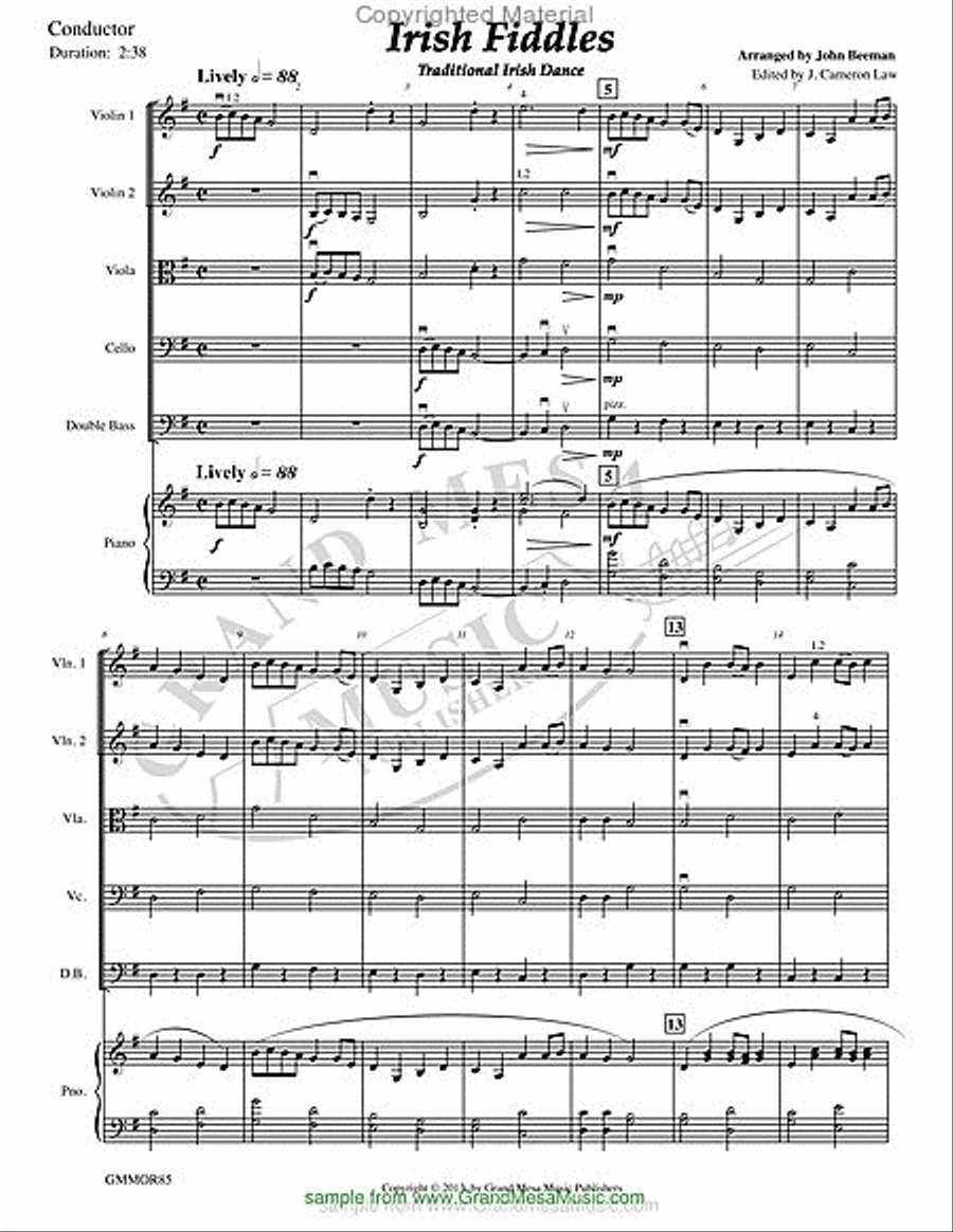 Irish Fiddles Irish Fiddles String Orchestra scores gallery preview page 2