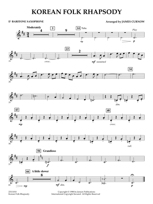 Korean Folk Rhapsody - Eb Baritone Saxophone