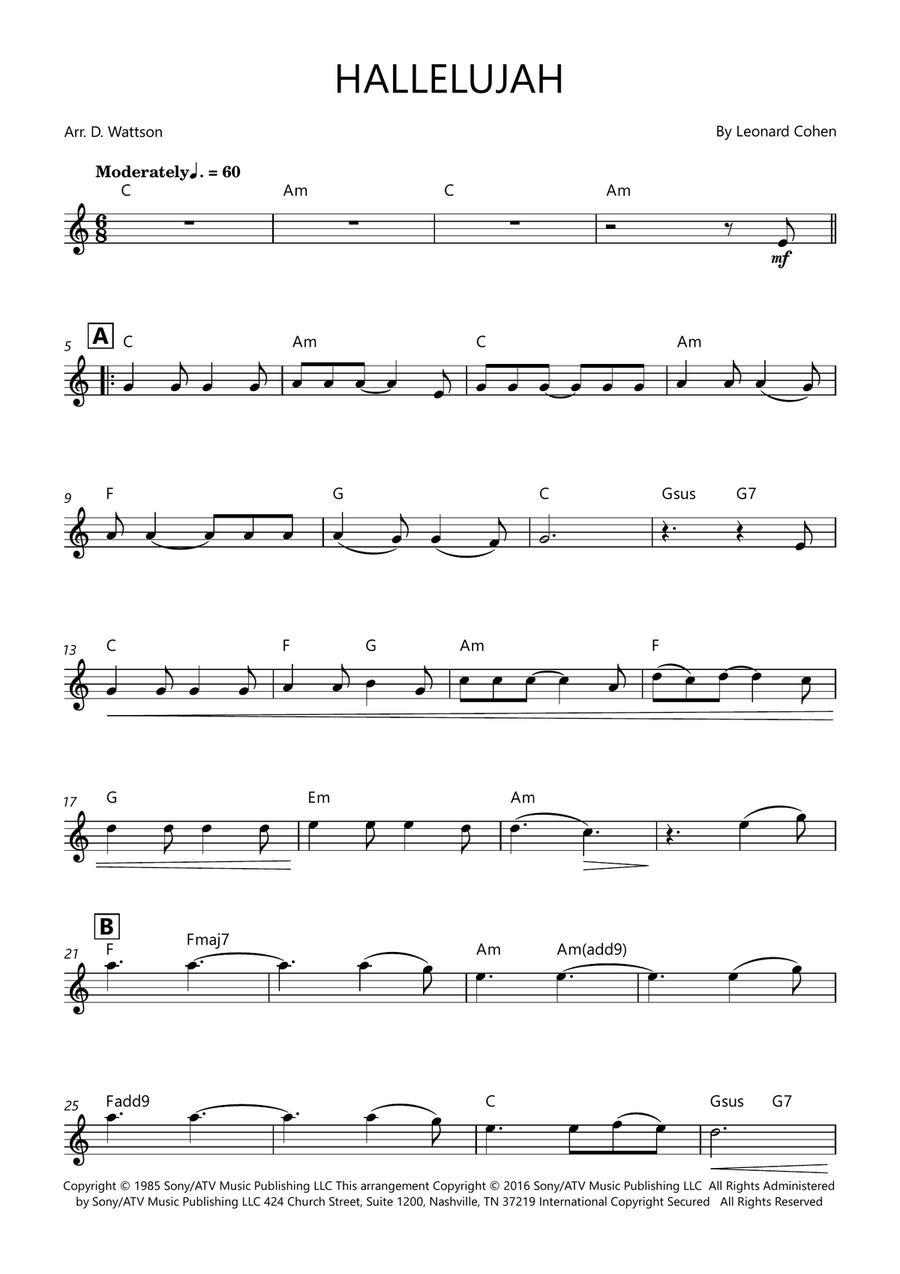 Hallelujah Hallelujah Chamber Music scores gallery preview page 1