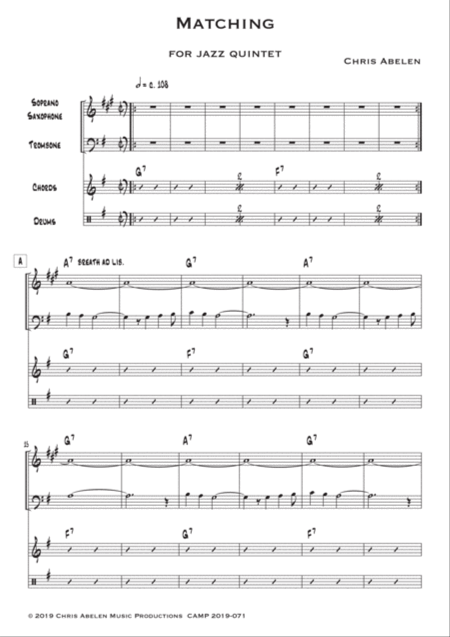 Matching Jazz Ensemble scores gallery preview page 2