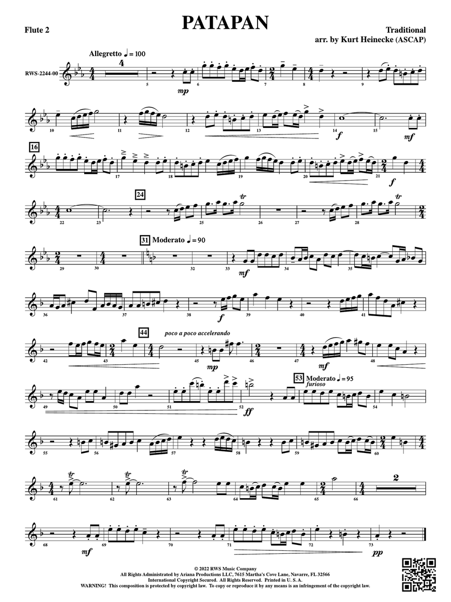 Patapan: 2nd Flute
