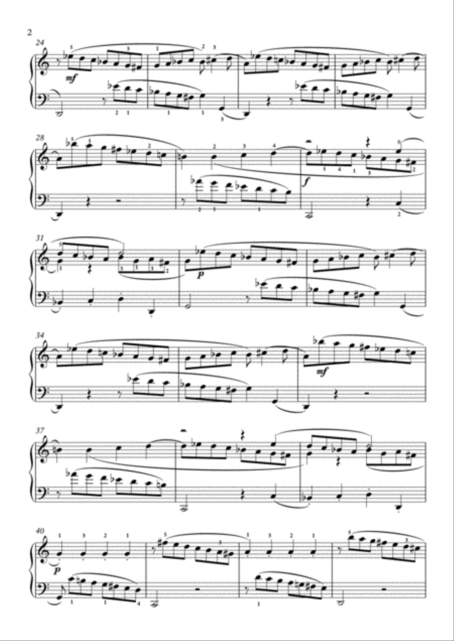 Scarlatti-Sonata in C-Major L.455 K.486(piano) Piano Solo scores gallery preview page 3