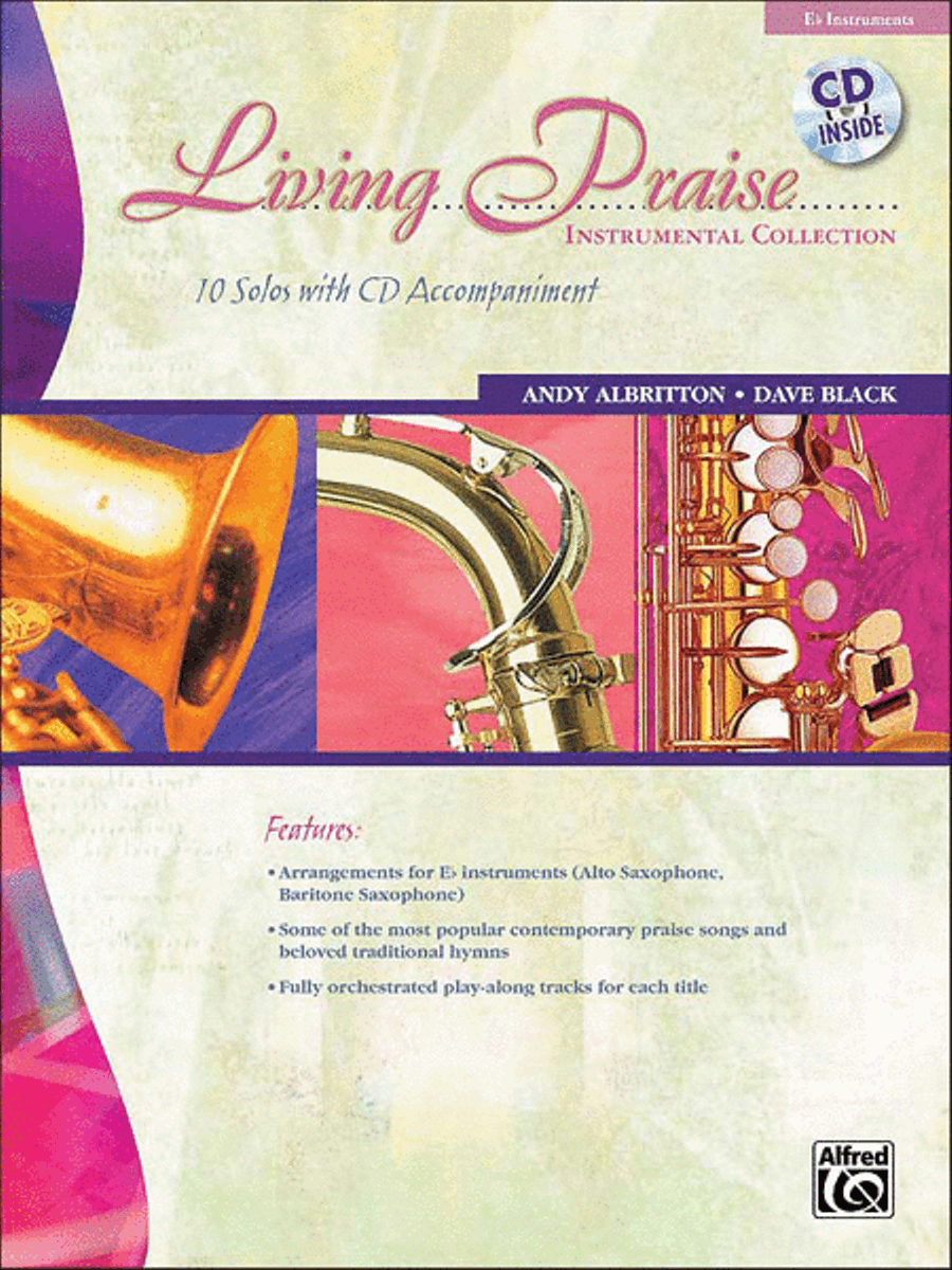 Living Praise Instrumental Collection Baritone Saxophone scores gallery preview page 1