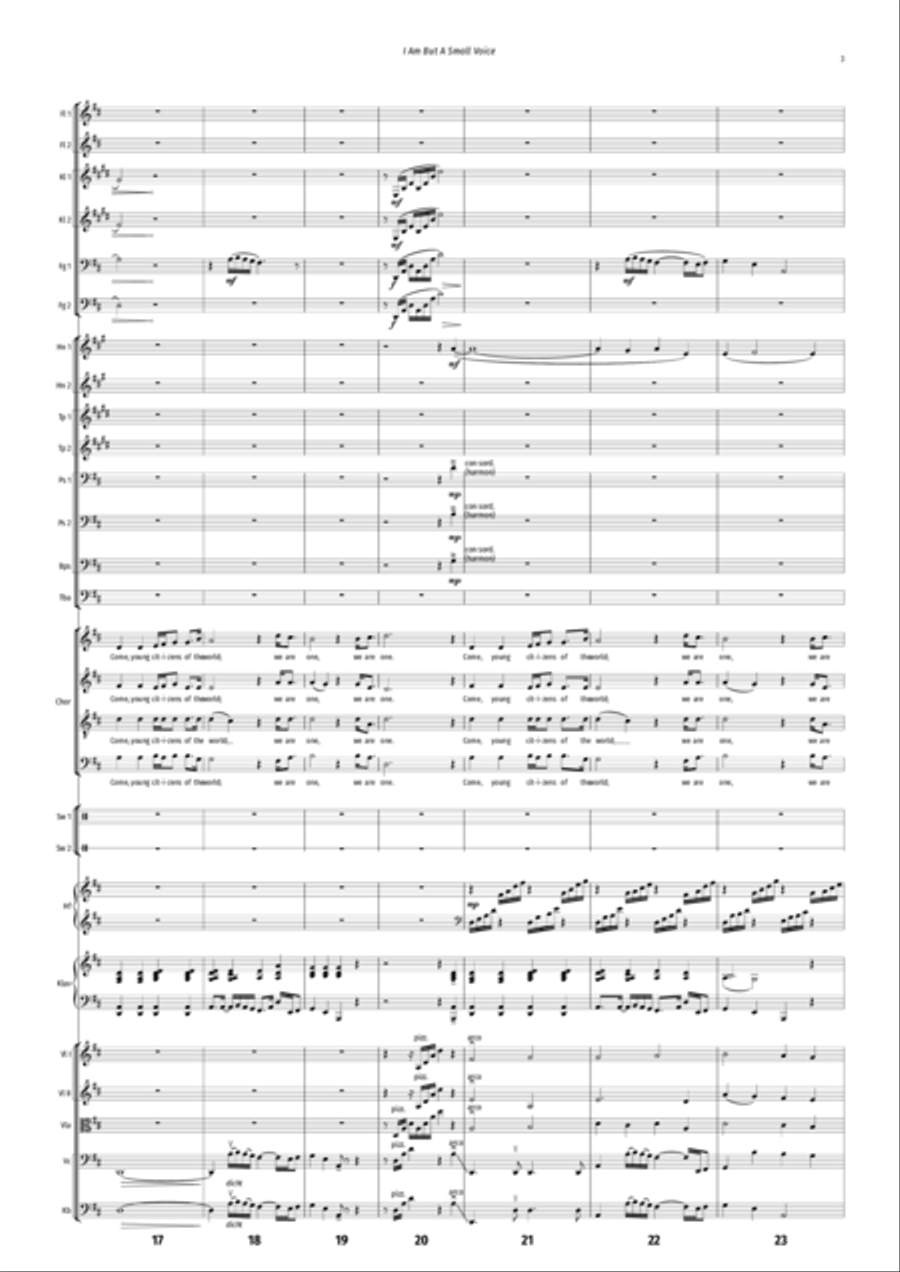 I Am But A Small Voice Full Orchestra scores gallery preview page 3