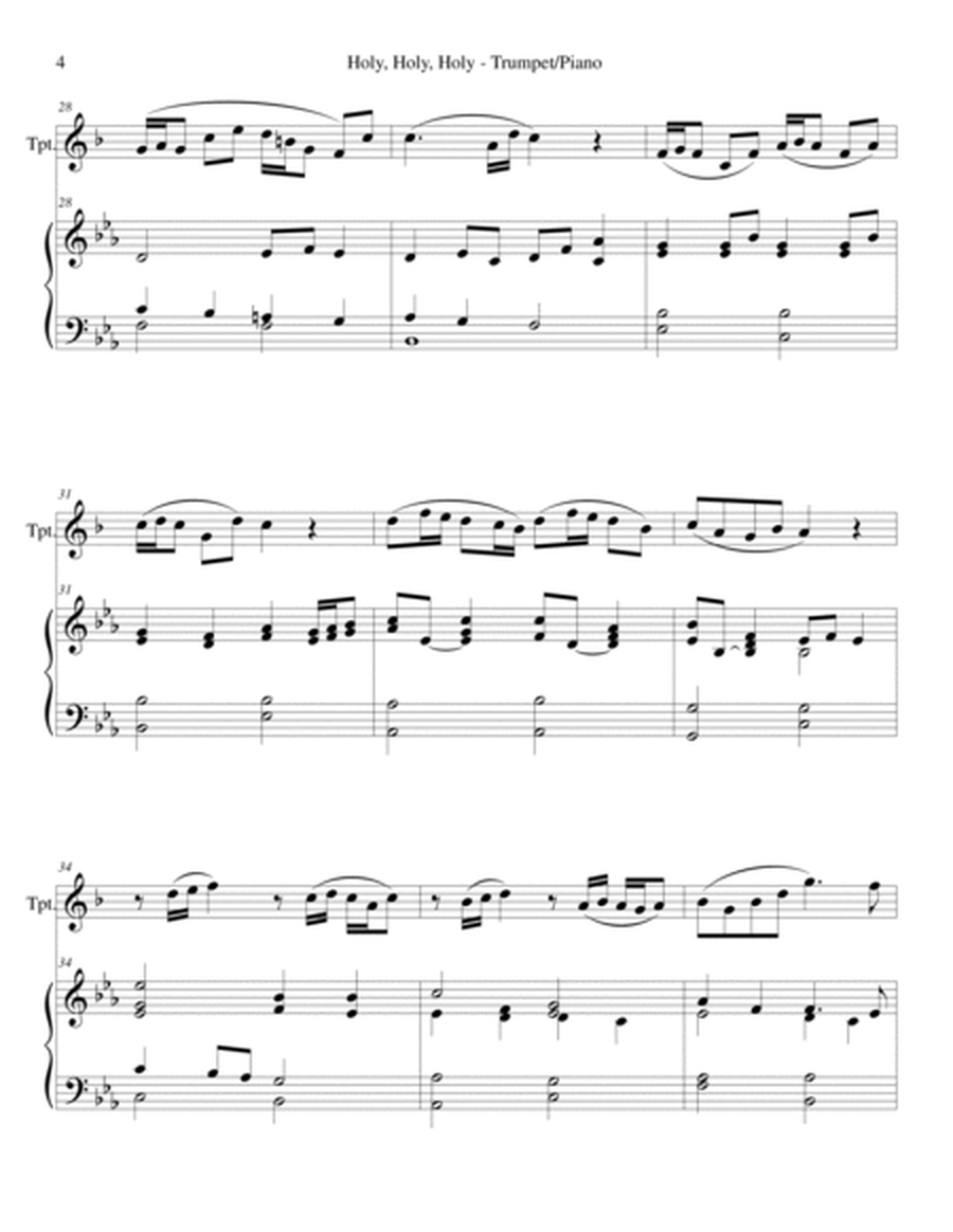 Gary Lanier: 3 GREAT HYMNS, Set 2 (Duets for Bb Trumpet & Piano) image number null