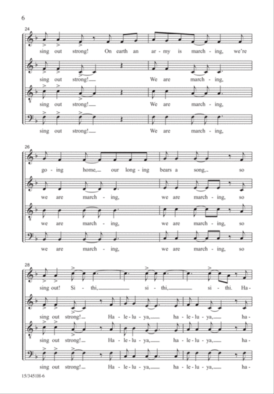 Singabahambayo 4-Part scores gallery preview page 5