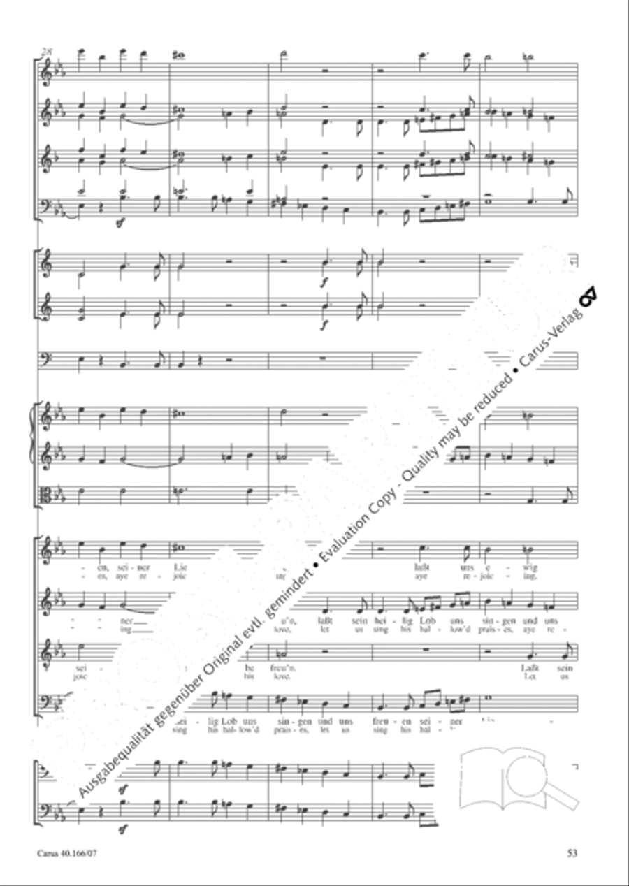 Hymn; Three sacred songs; fugue (Hymne; Drei geistliche Lieder und Fuge) Orchestra scores gallery preview page 54